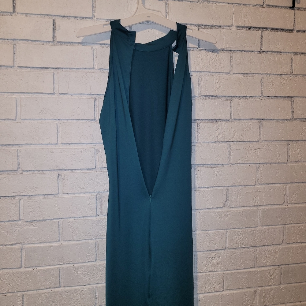 Pretty Garden Halter Neck Jumpsuit in Teal NWT Size Medium - Picture 4 of 9
